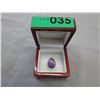Image 2 : Custom made sterling silver Purple Turquoise ring