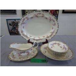 Royal Albert "Dimity Rose" serving pieces - 12