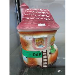 Vintage glazed Japanese cookie jar - Shoe