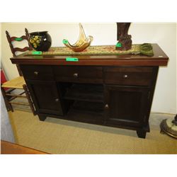 NEW - Contemporary sideboard w/ wine storage rack