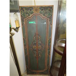 Carved wood cabinet door