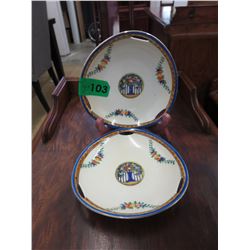 2 Vintage Noritake dishes - 6" Diameter