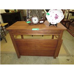 Vintage mahogany pull out games table