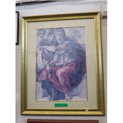 Framed Italian print