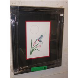 Framed Richard Shorty print "Serenity Hummingbird"