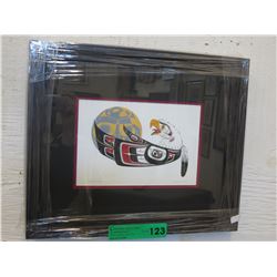 Framed Richard Shorty print "Eagle Moon"