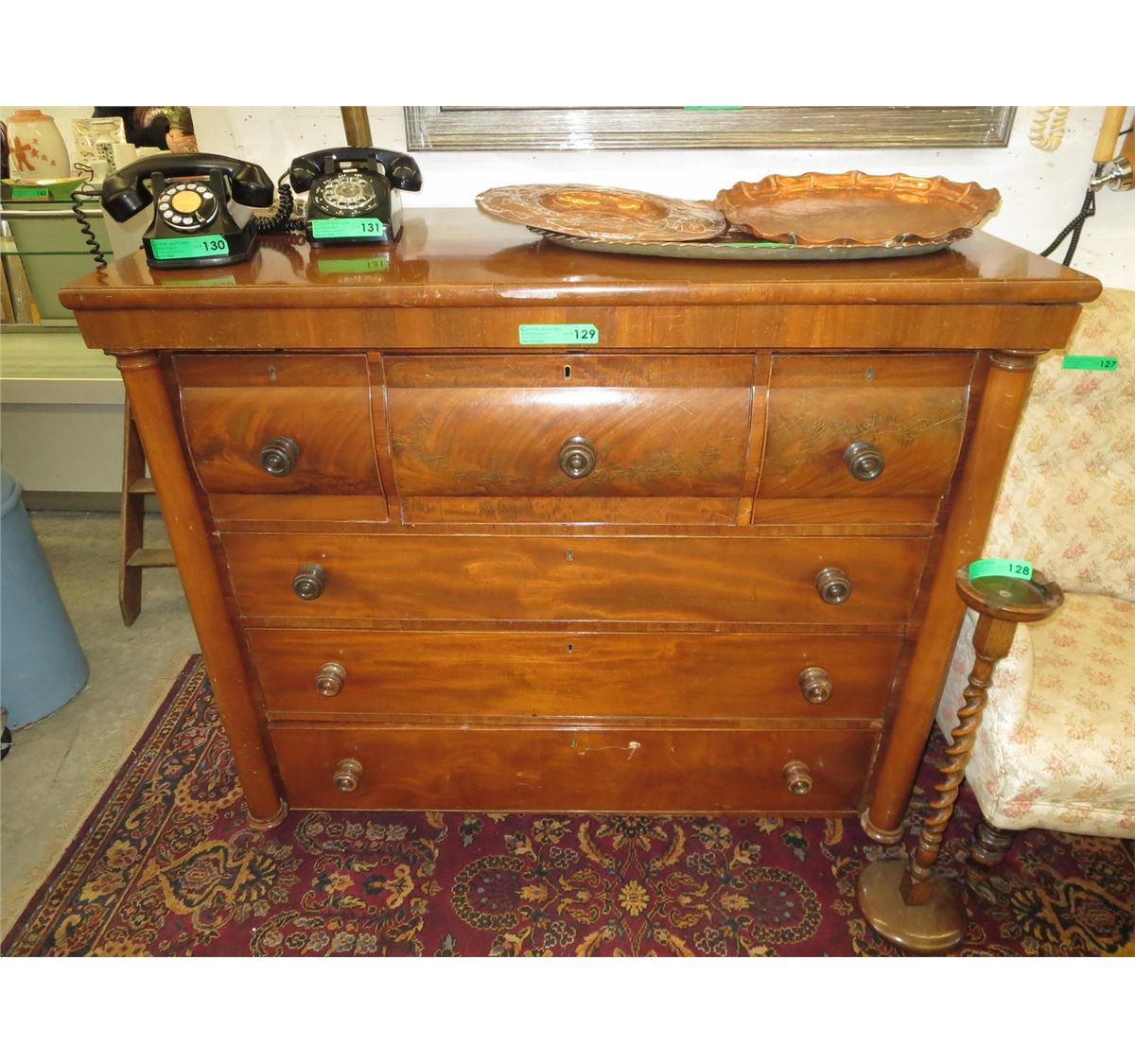 Victorian walnut Scotch dresser ca 1870