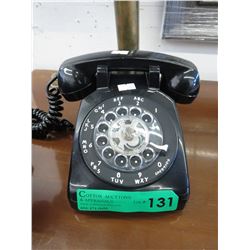 Vintage black dial telephone