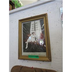 Framed print "Waiting for Daddy"