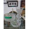 Image 1 : Pinwheel crystal bowls & vase