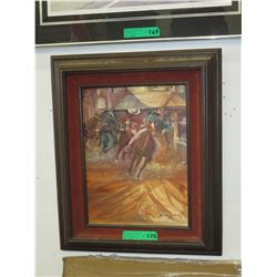 Signed Original Lupier oil on canvas