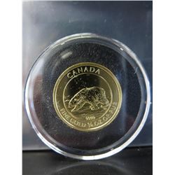 1/4 oz. .9999 Gold Bullion Canada Polar Bear coin