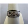Image 1 : First Nations motif Copper & Enamel Ring