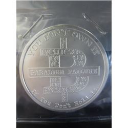 2014 Bitcoin, 1 Troy oz. of .999 Silver