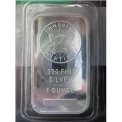Eagle & Sun motif Silver Bar