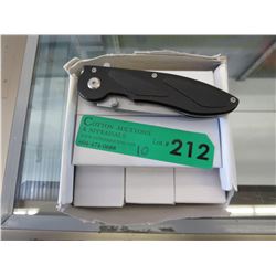 10 New folding knives in boxes