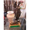Image 1 : 3 Figurines - brass & marble