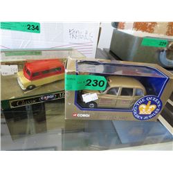 2 Corgi die-casts in original boxes