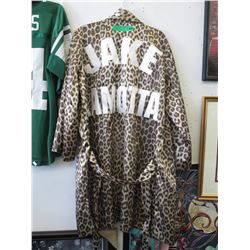 Autographed Jake LaMotta Leopard Boxing Robe