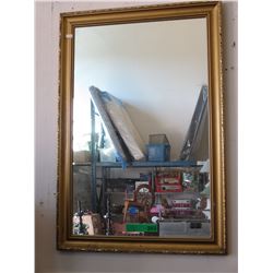 Framed wall mirror