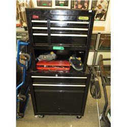 Stanley rolling tool cabinet  & contents