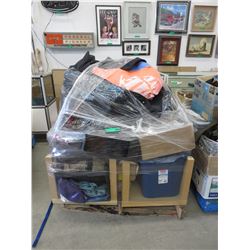Skid of assorted household goods