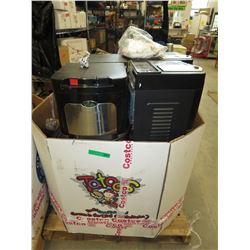 Skid of water coolers - store returns.
