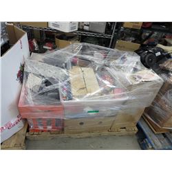 Skid of assorted household goods