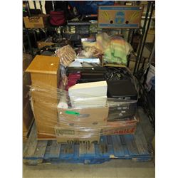 Skid of assorted household goods
