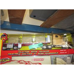 Die-cast metal & plastic truck & trailer