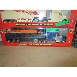 Die-cast metal & plastic truck & trailer