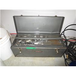 Metal tool box & contents.
