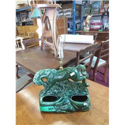 Vintage glazed lamp