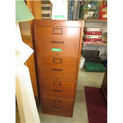 Wood filing cabinet - 4 drawer