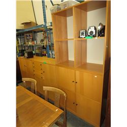 Complete 4 Piece modular wall unit - used