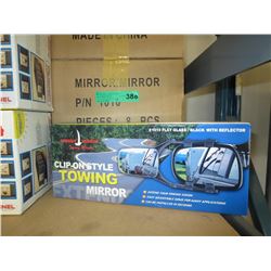 2 Cases of clip-on towing mirrors