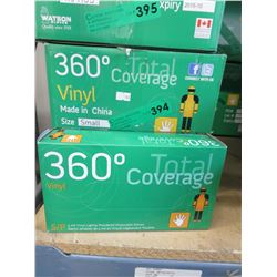 Case of new vinyl gloves - size small