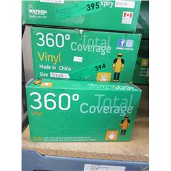 Case of new vinyl gloves - size small