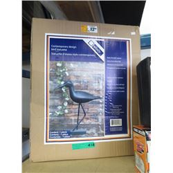 Contemporary design bird statuette