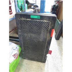 Plastic storage locker on wheels
