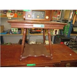 Vintage wood side table