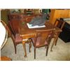 Image 1 : Vintage draw leaf table & chairs