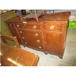Vintage side board with brass pulls