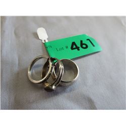 3 Sterling Silver rings