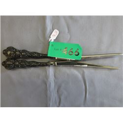 Sterling Handled Tongs - fully marked