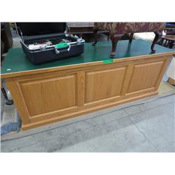 Oak lift top storage chest