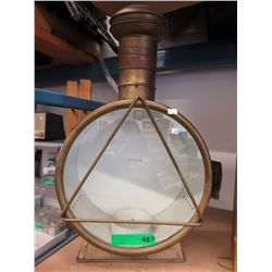 Vintage brass ship's lantern