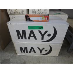 2 Boxes of compact fluorescent bulbs
