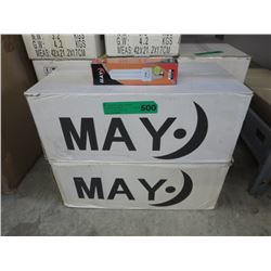 2 Boxes of compact fluorescent bulbs