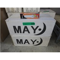 2 Boxes of compact fluorescent bulbs